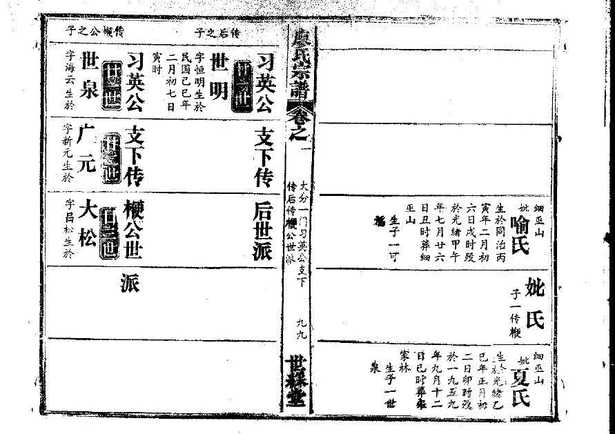 宝氏族谱家谱