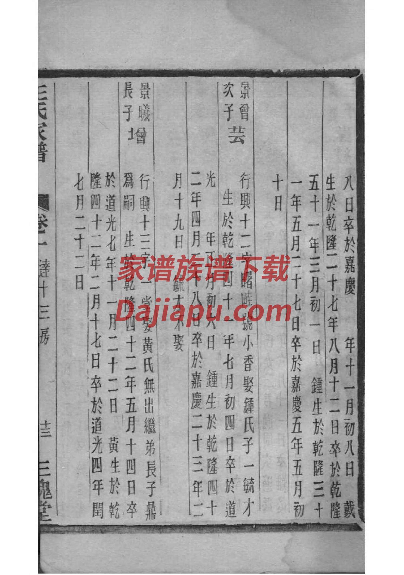 祝姓家谱