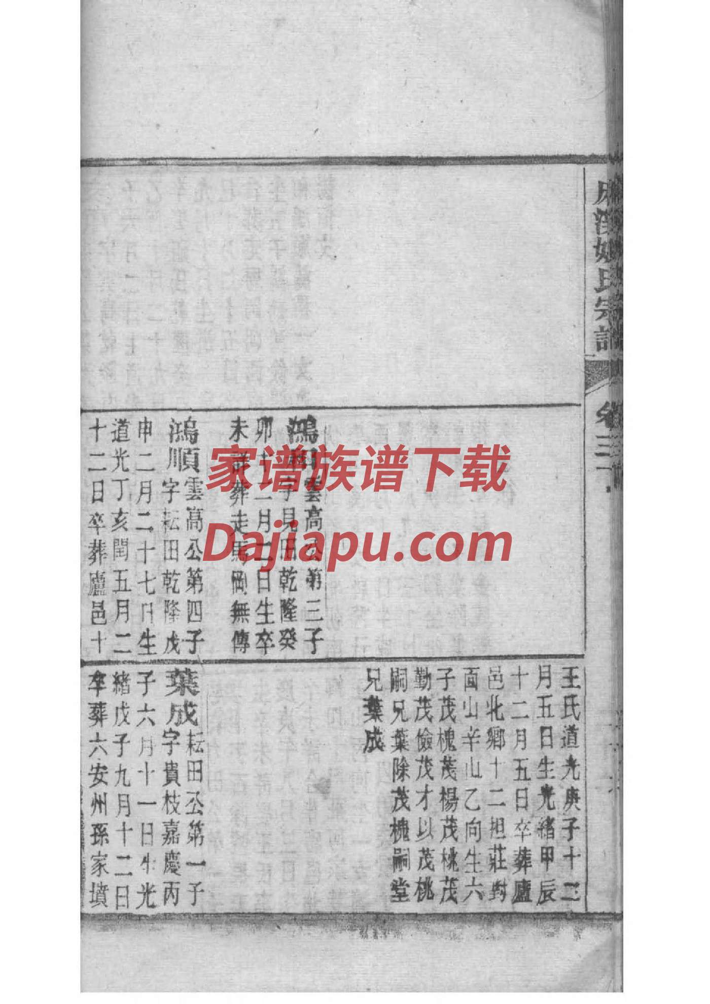 库氏族谱序言范文