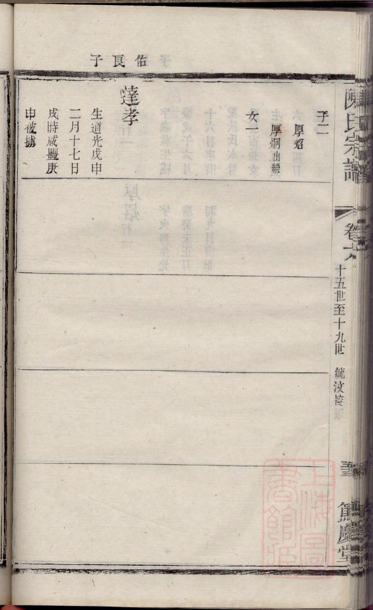 皮氏族谱序言范文