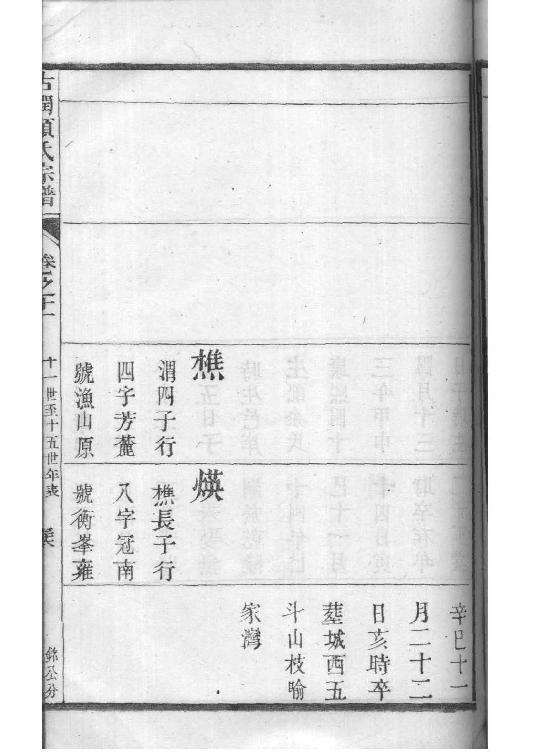 初氏家谱族谱数据库