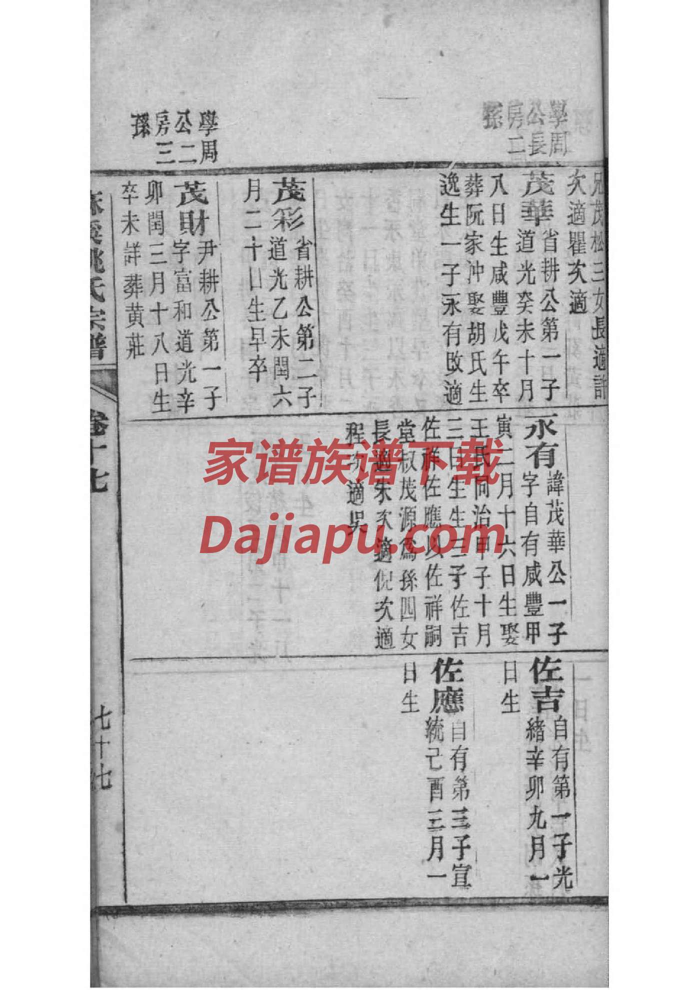 史氏家谱字辈排列