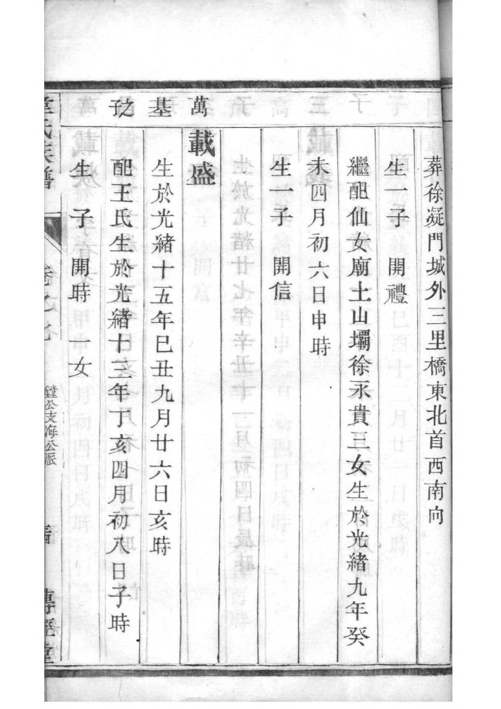 毛姓家谱字辈