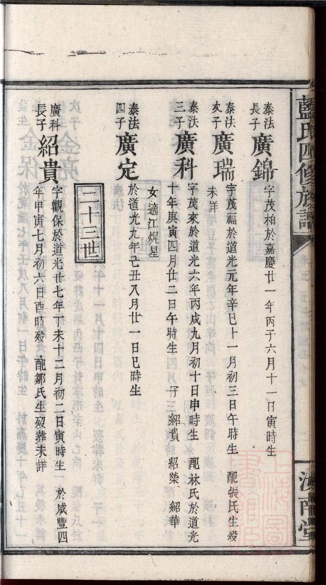 可氏字辈介绍