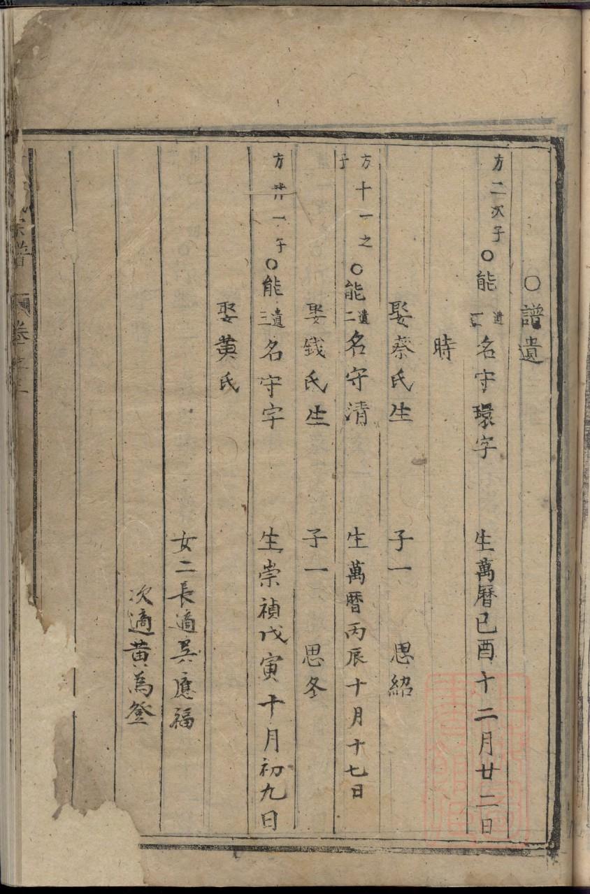 淳于氏家谱查询一览表