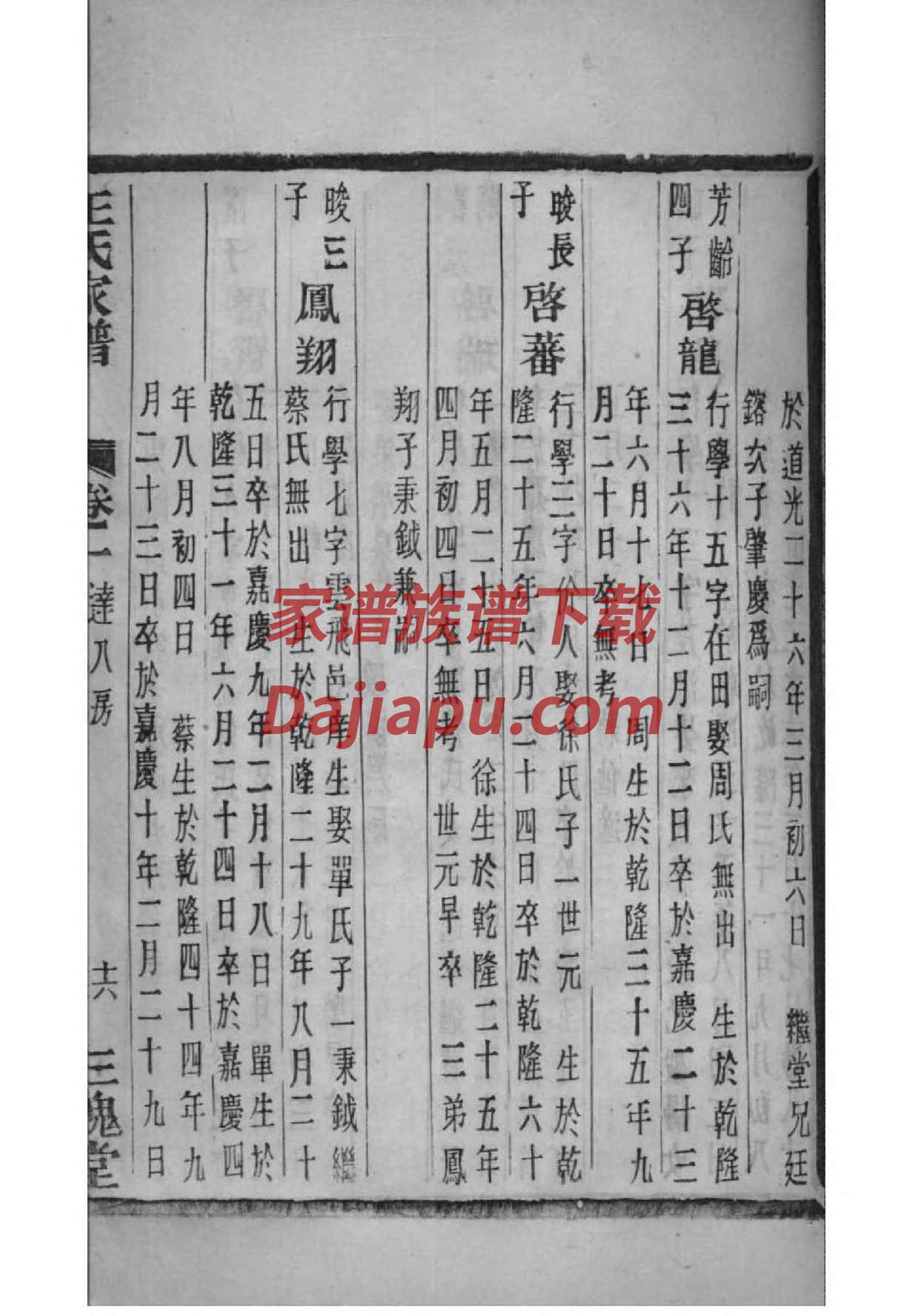 乔氏免费查家谱族谱