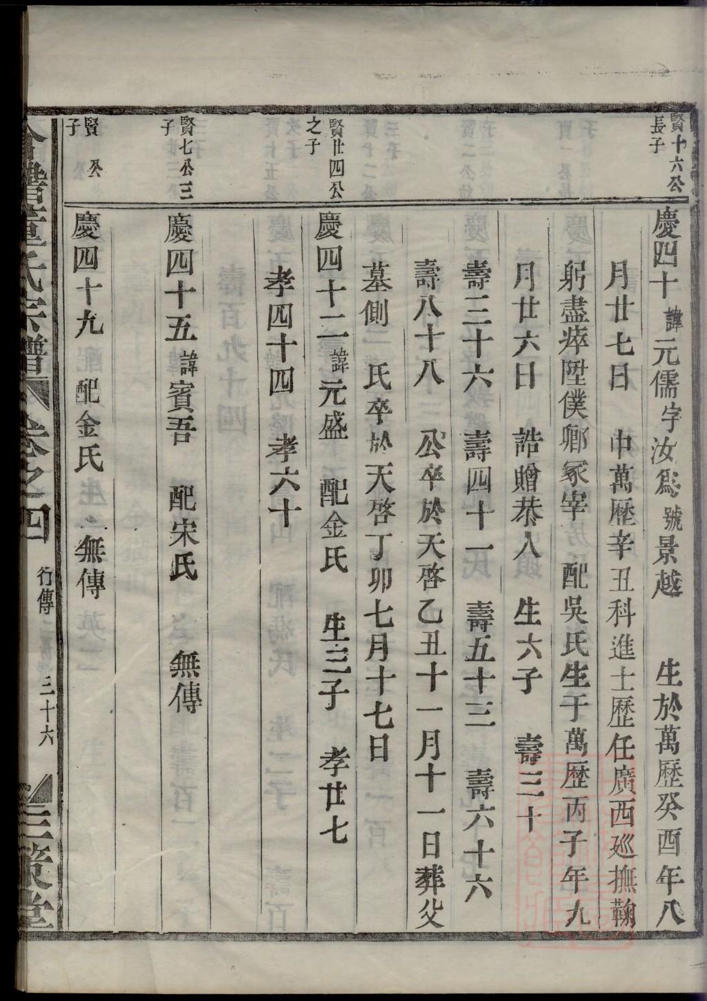 山东李家家谱