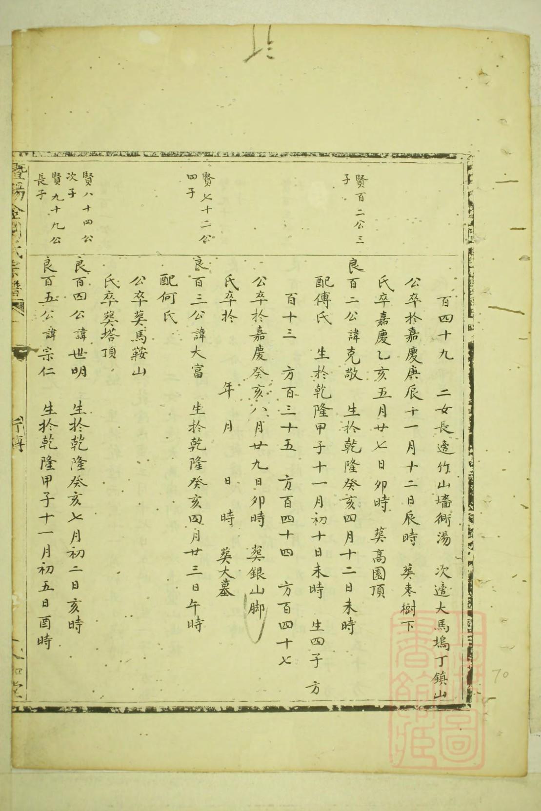 大槐树崔姓家谱辈分