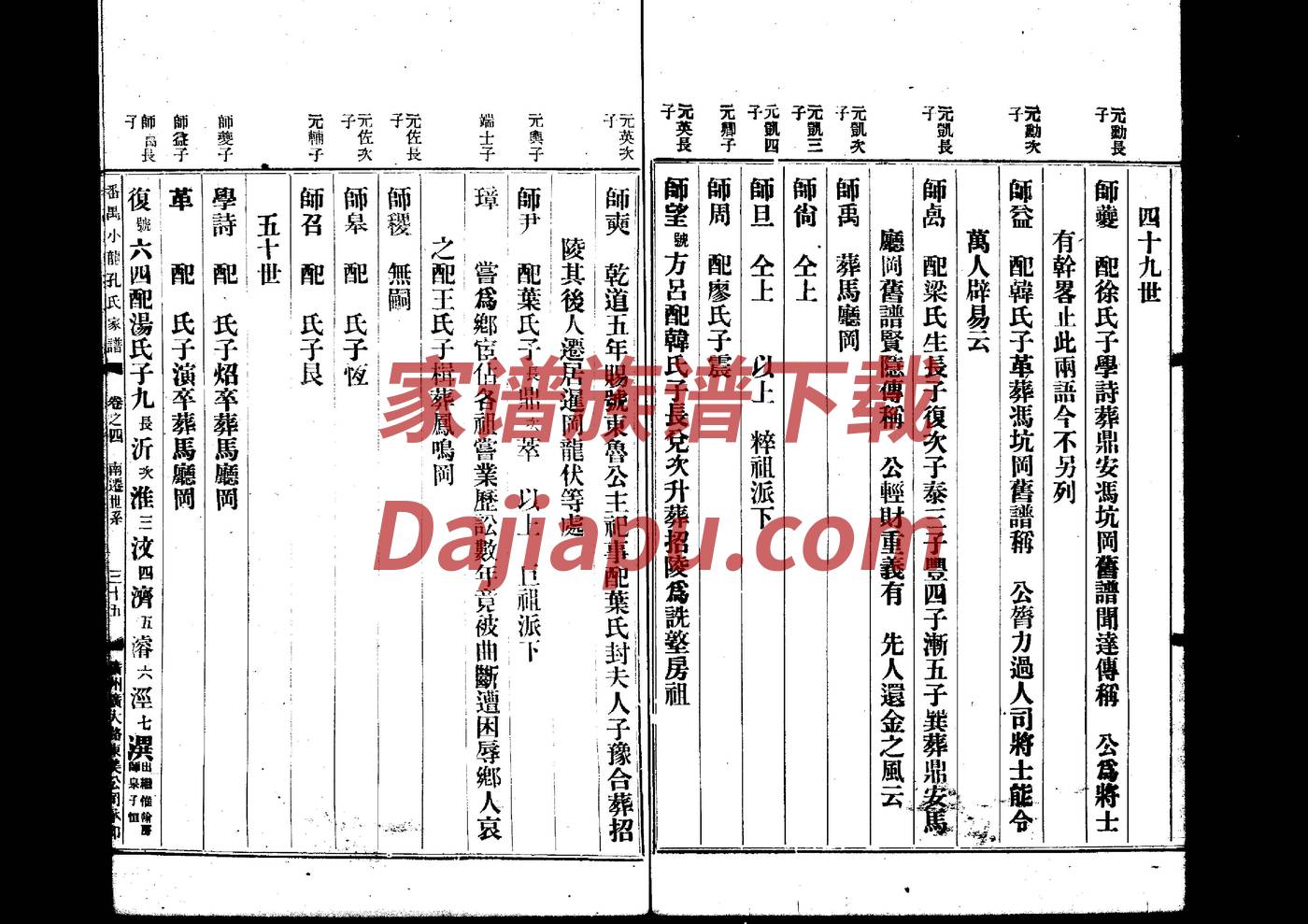 晏氏辈分表