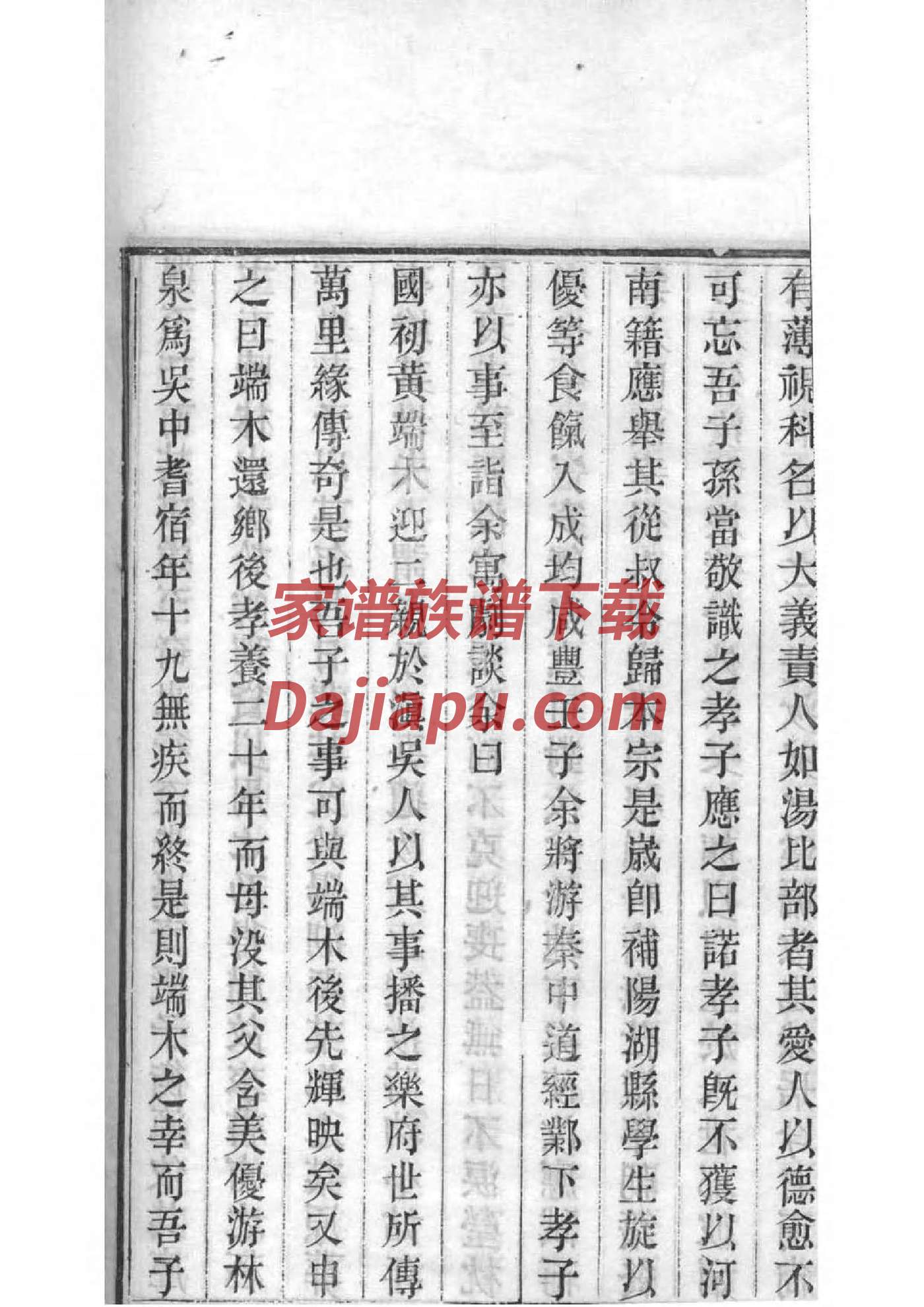 笃姓辈分排行世系表