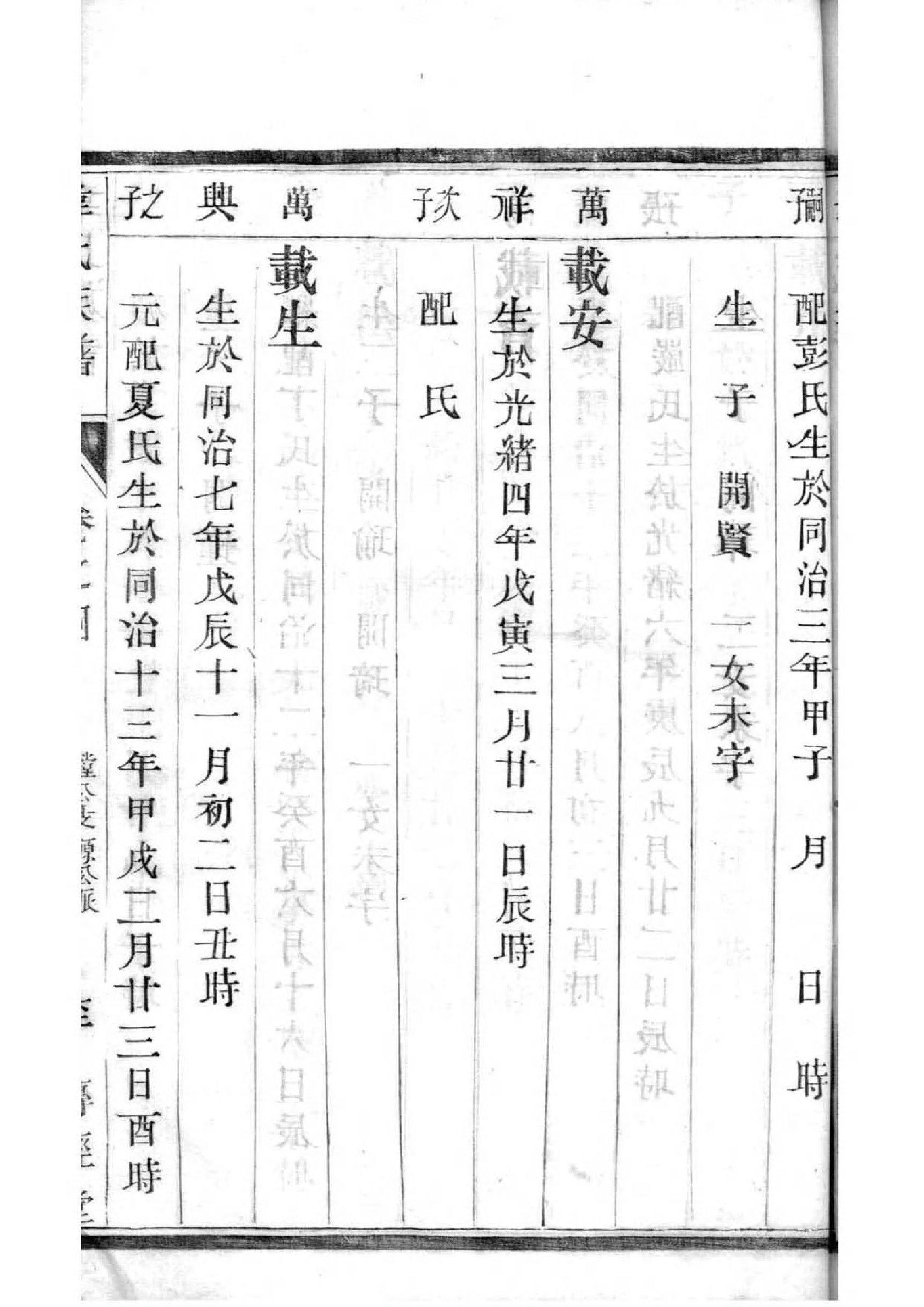 家谱祖子