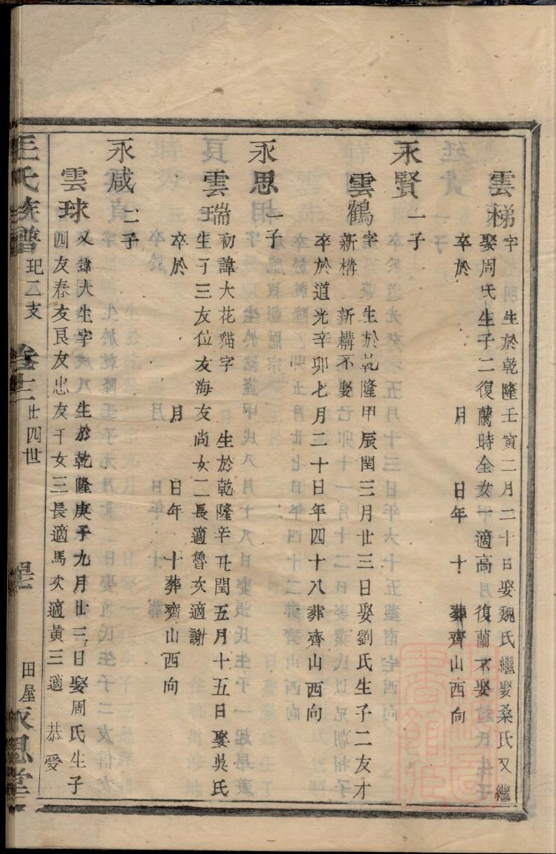 来氏族谱字辈大全