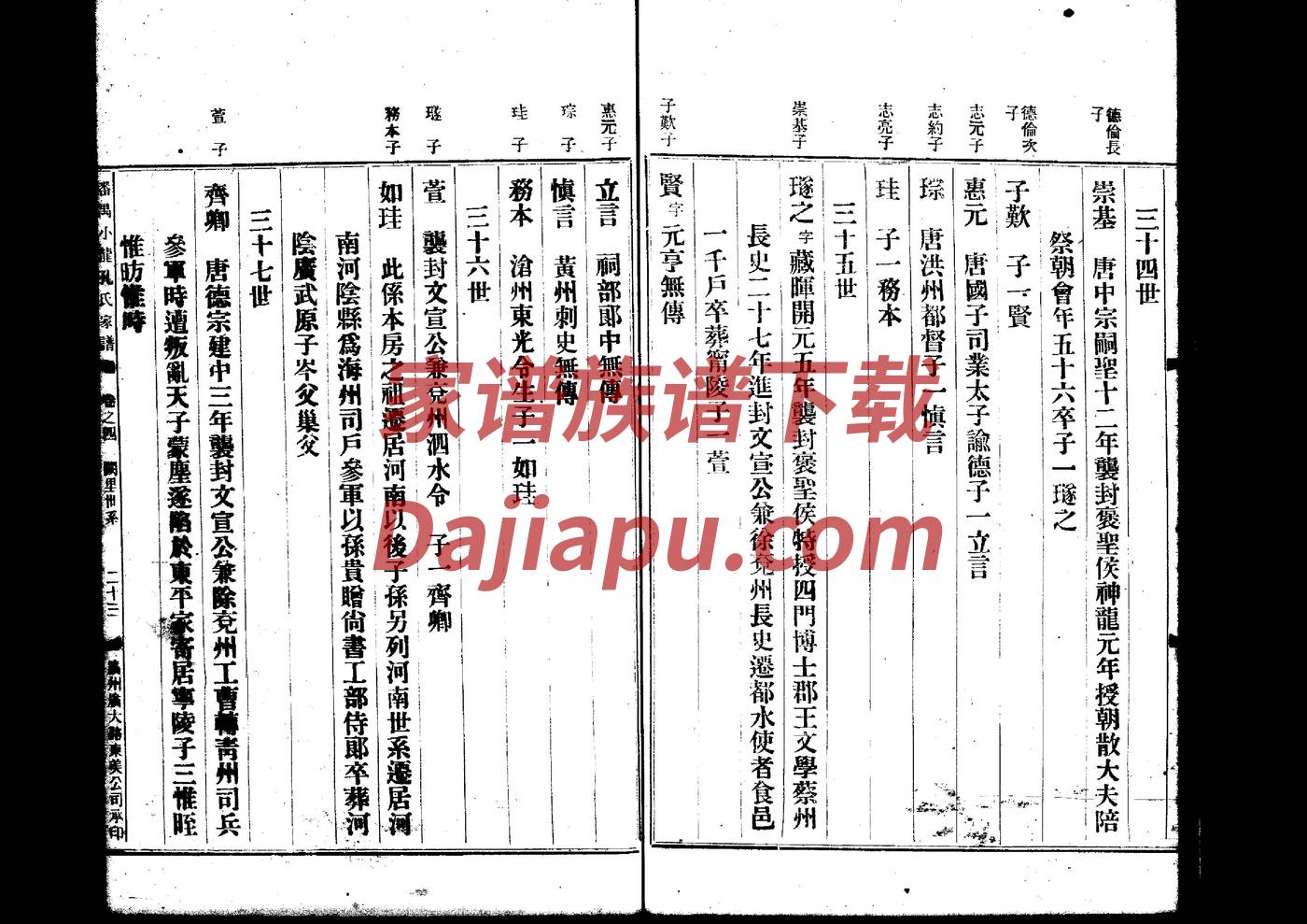 候姓家谱