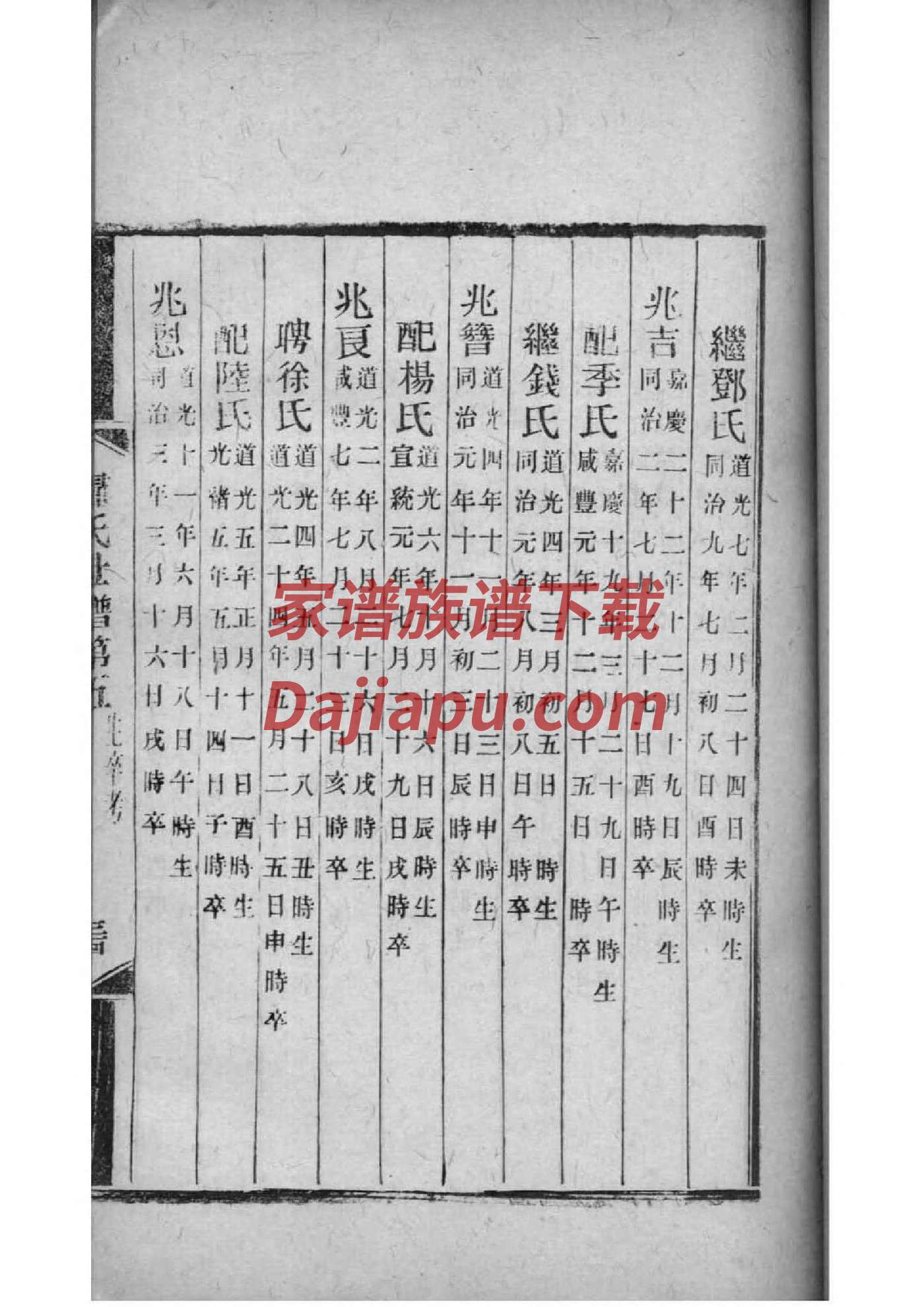 折页宣纸家谱印刷