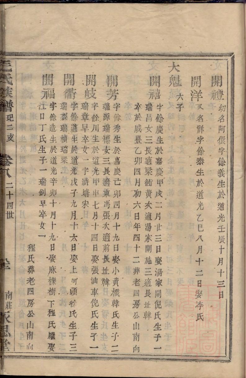 郁氏家谱