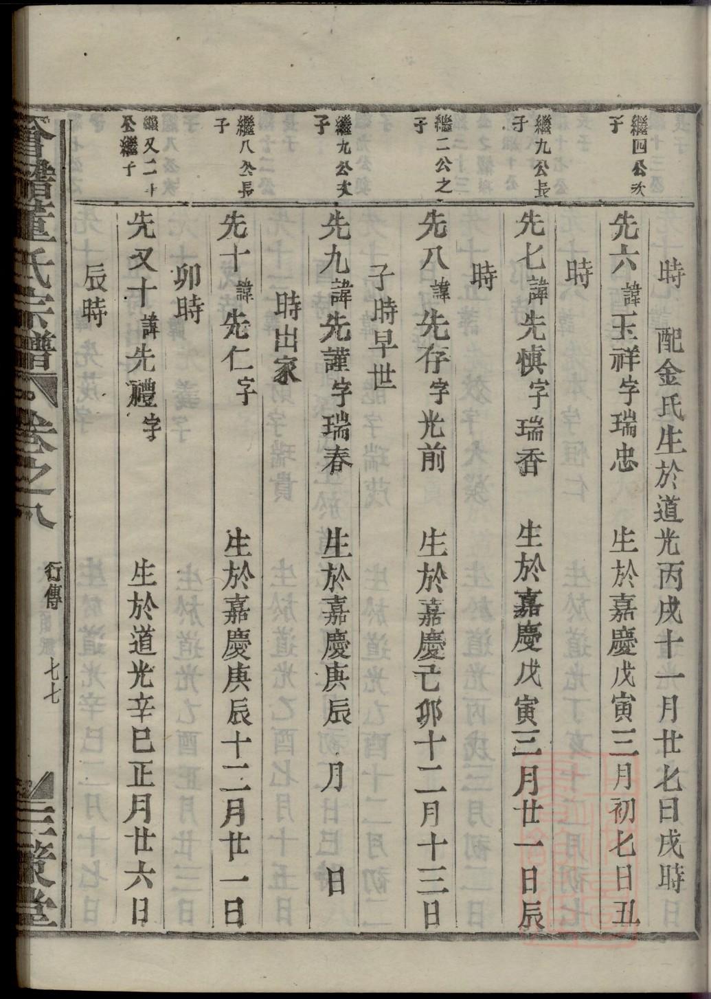 山西大槐树于氏家谱