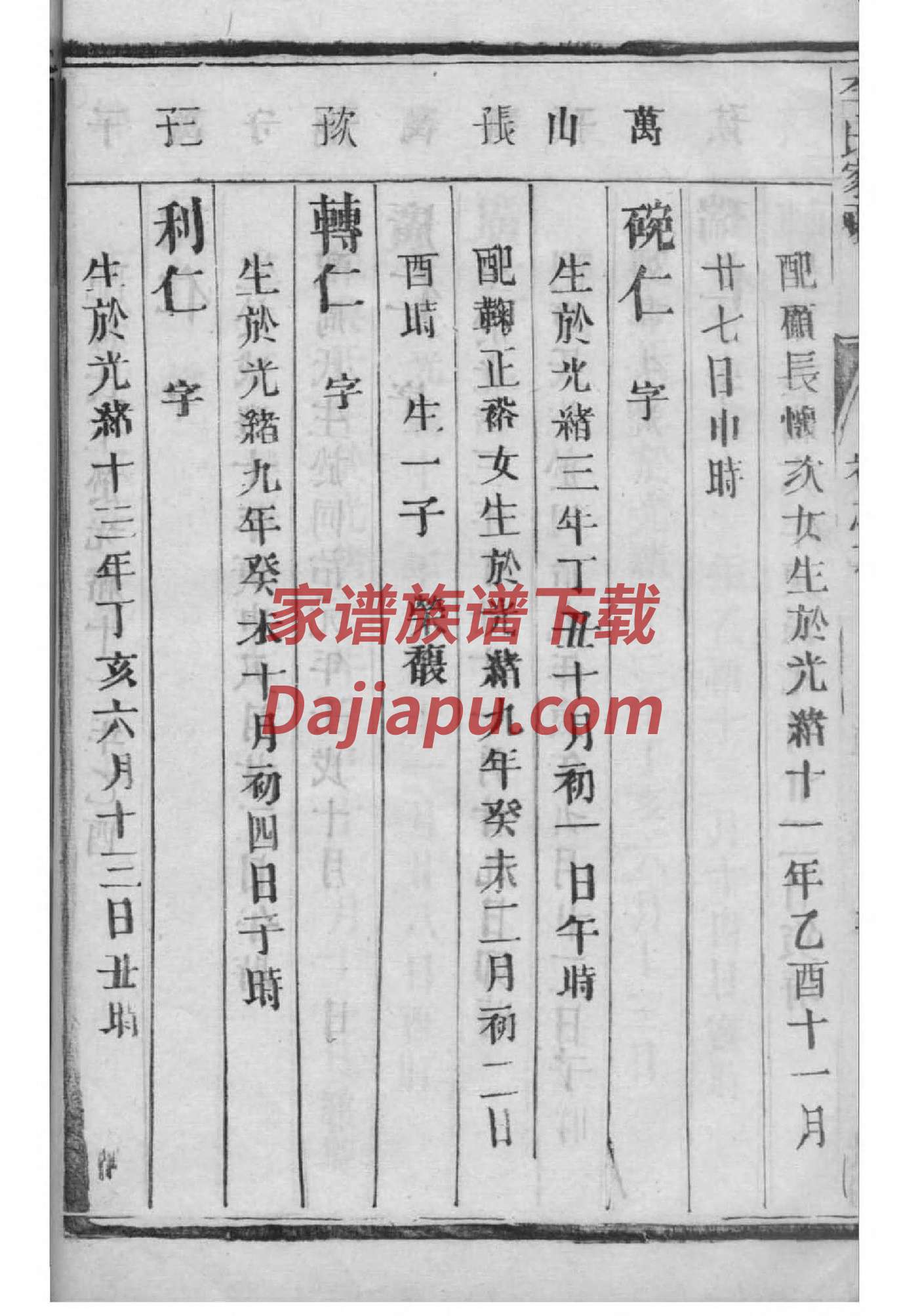 富源敖氏家谱