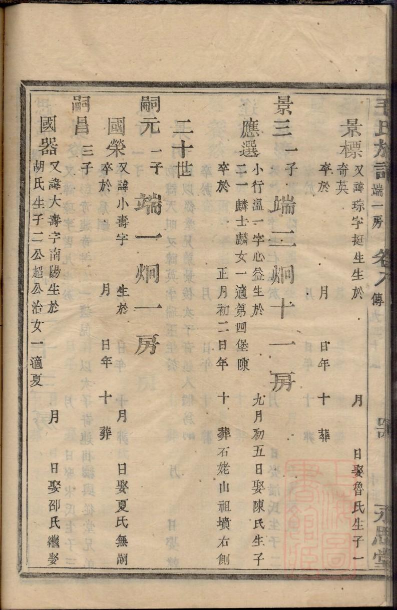 通姓家谱全部辈分大全