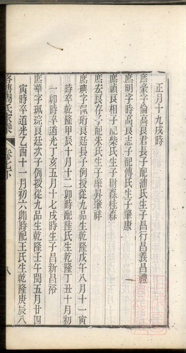 家谱编纂范例