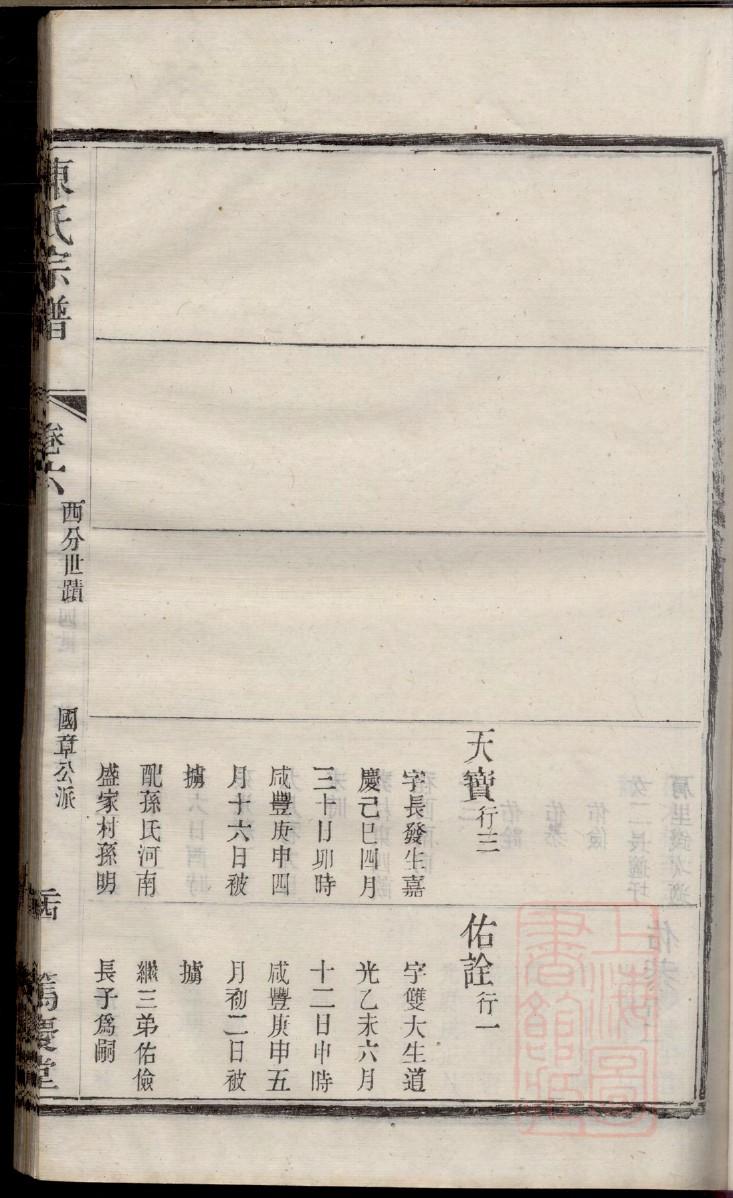 马尔泰氏家谱字辈
