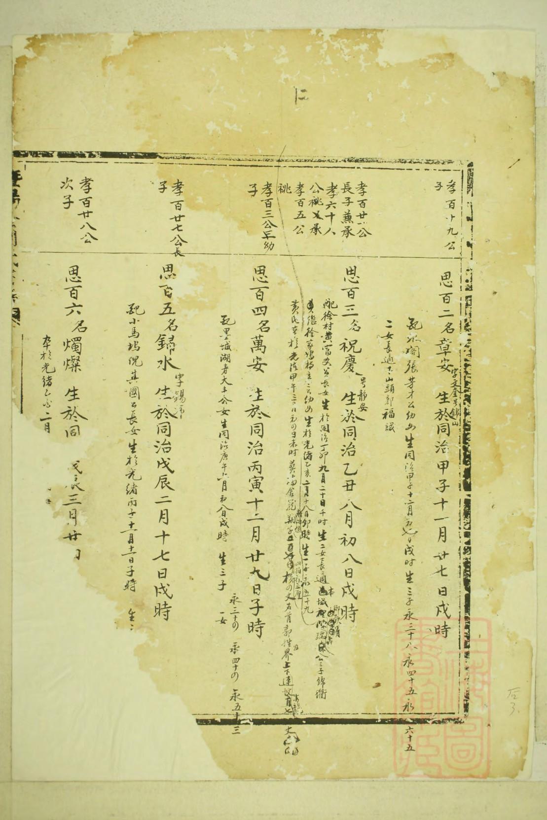 冉姓免费查自己家谱