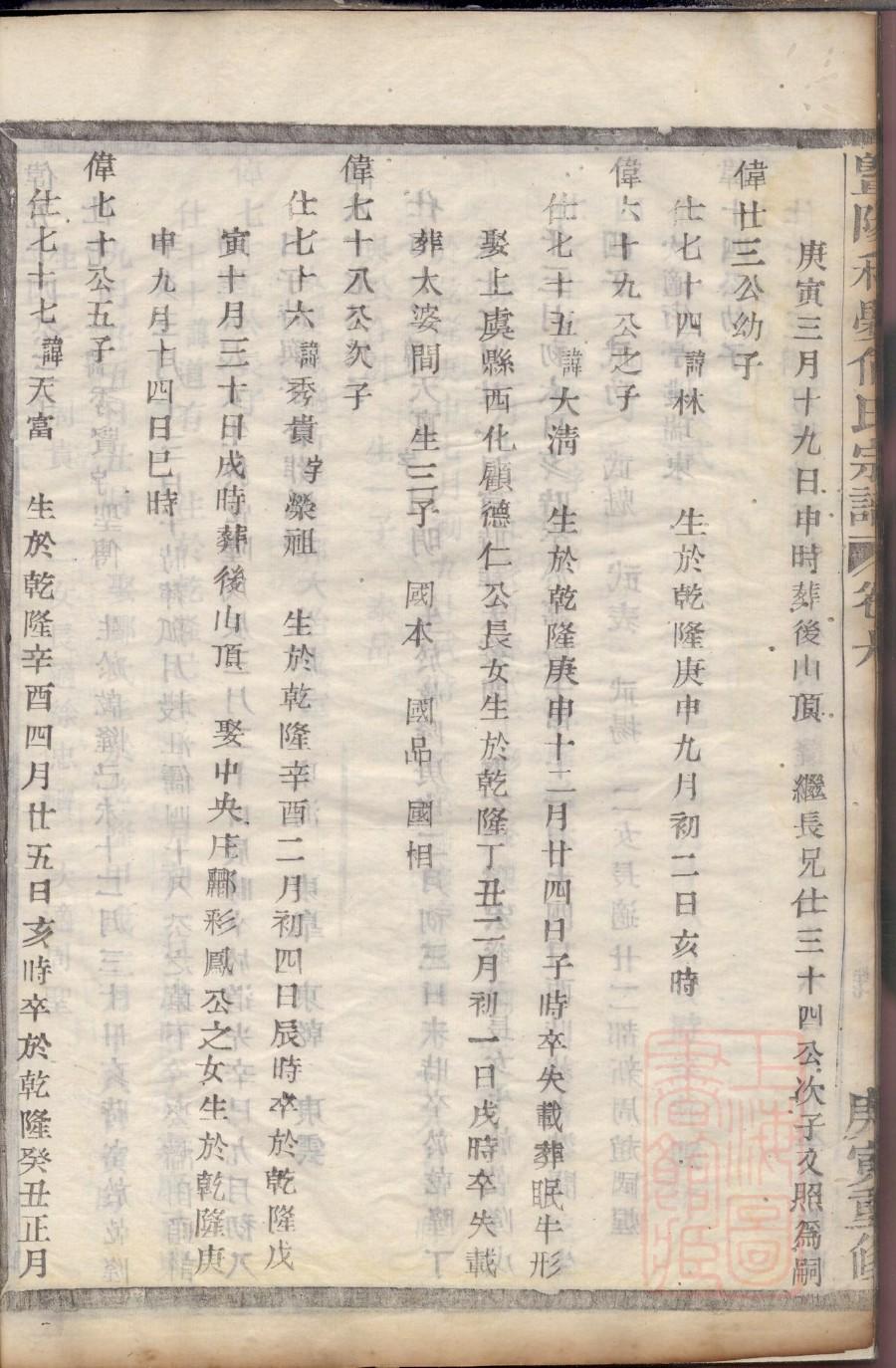 杨家将家谱简介