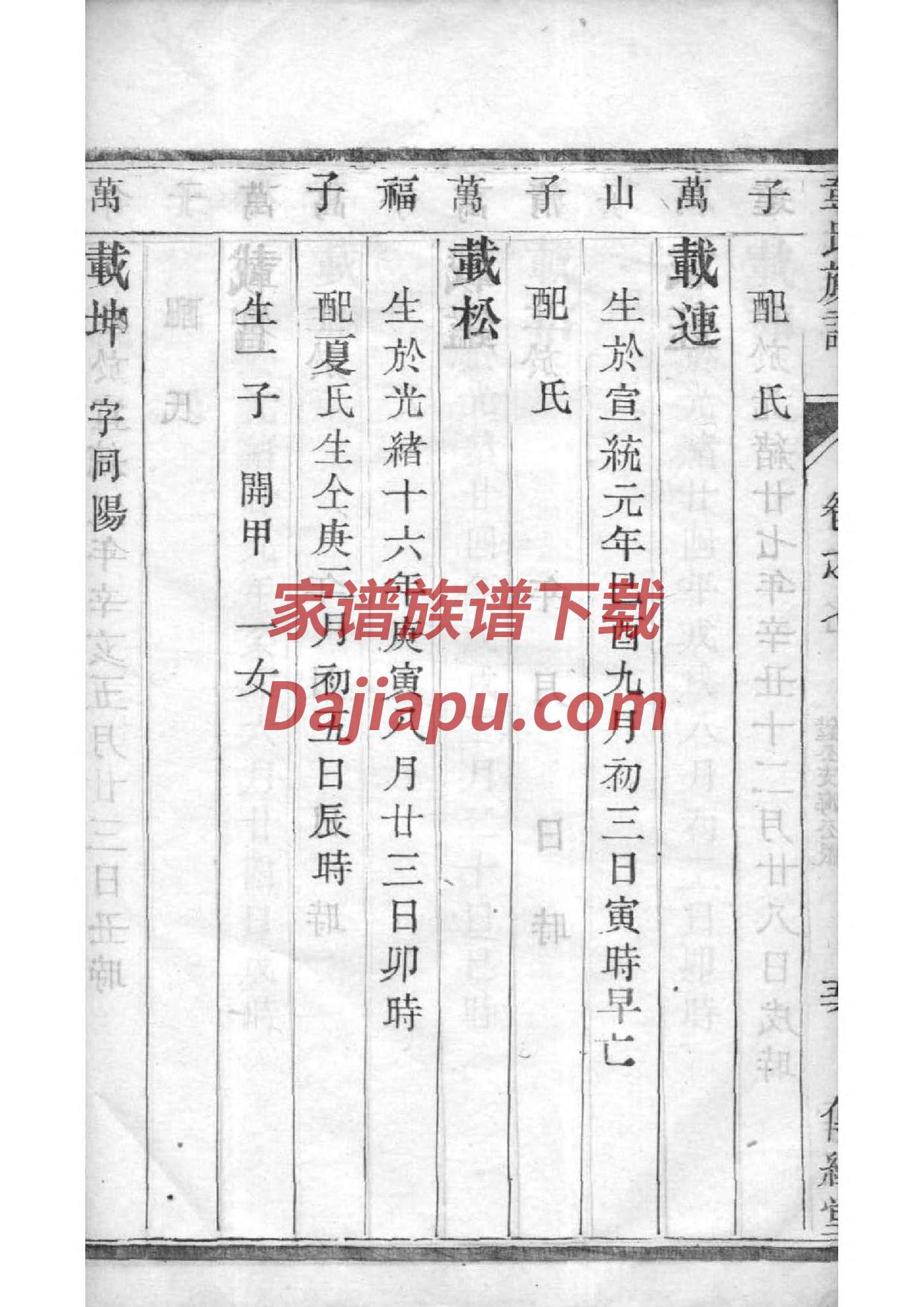 蔡氏家谱山西大槐树