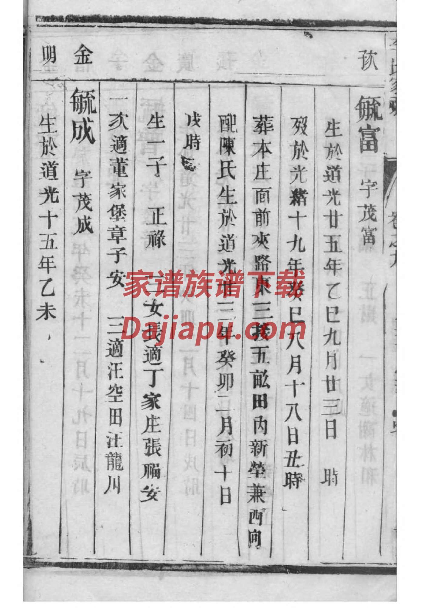 安徽王氏家谱伦字辈