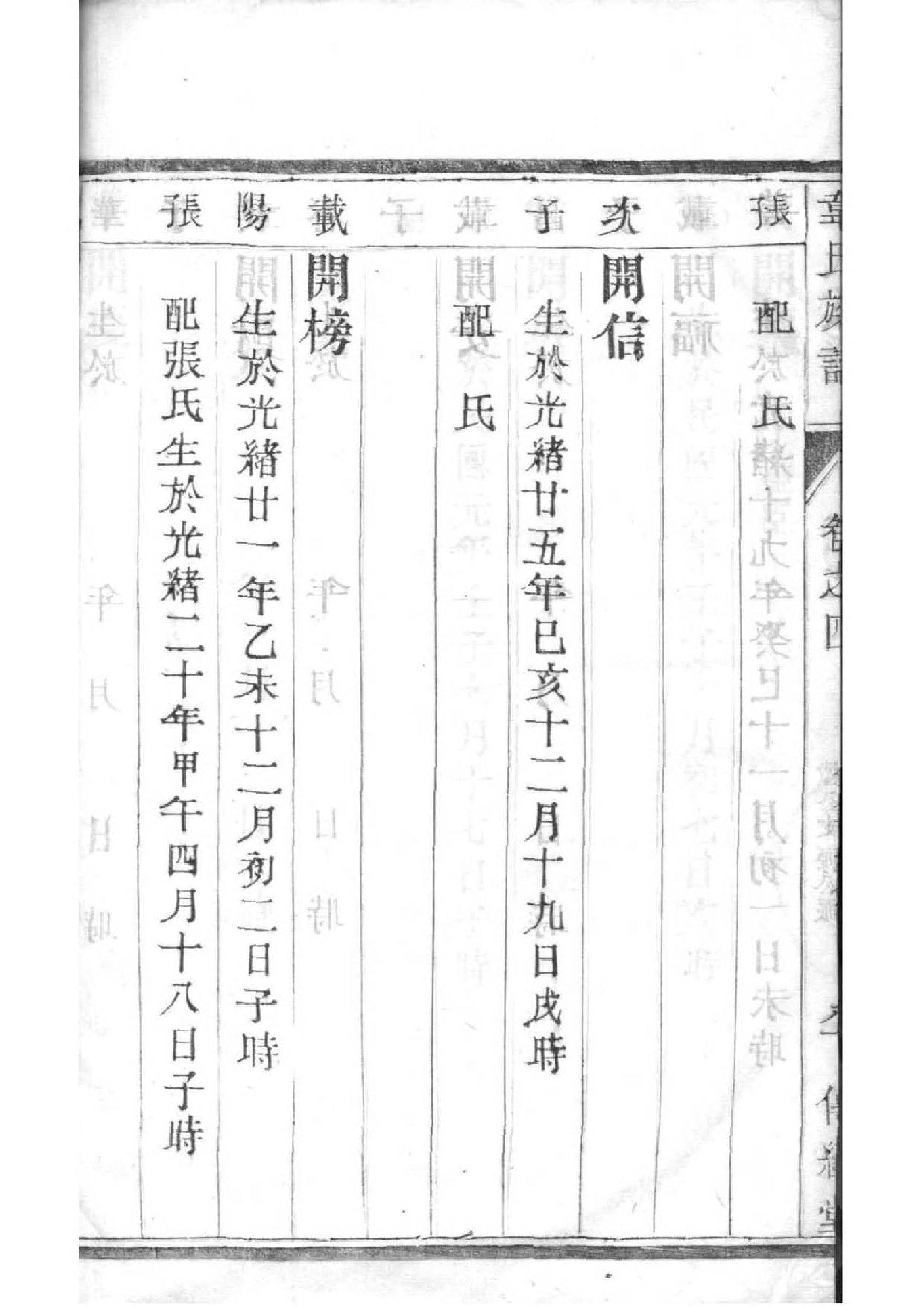 冉氏族谱108字辈