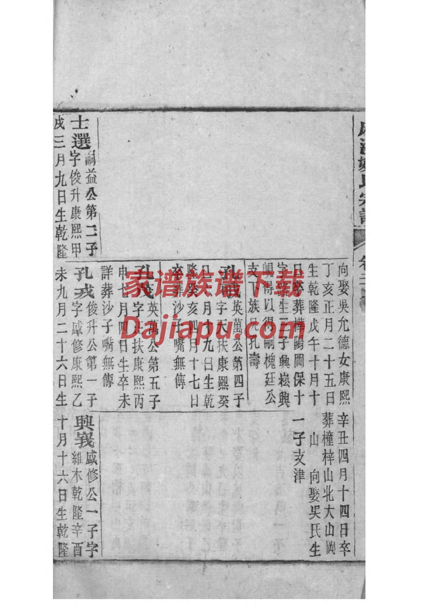王氏家谱文字