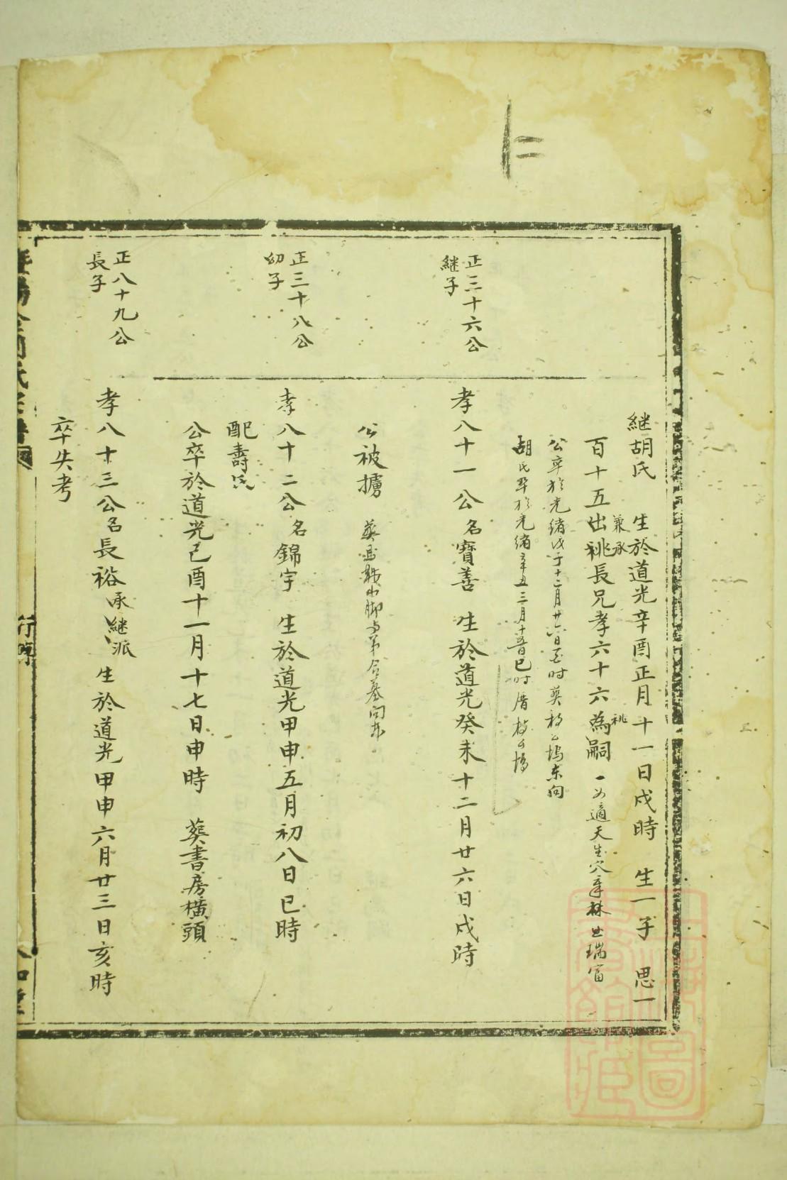 姓张的家谱辈分排列