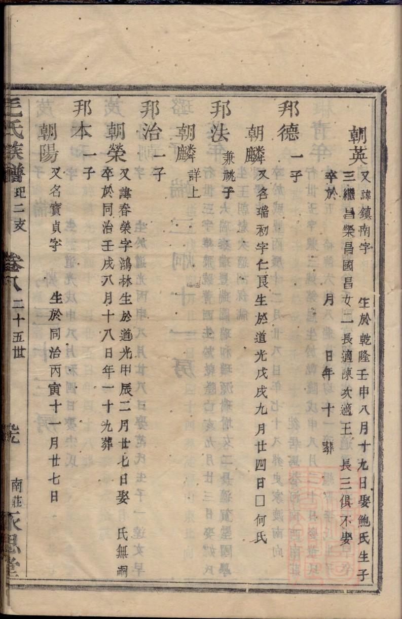 崔氏家谱字辈查询南通