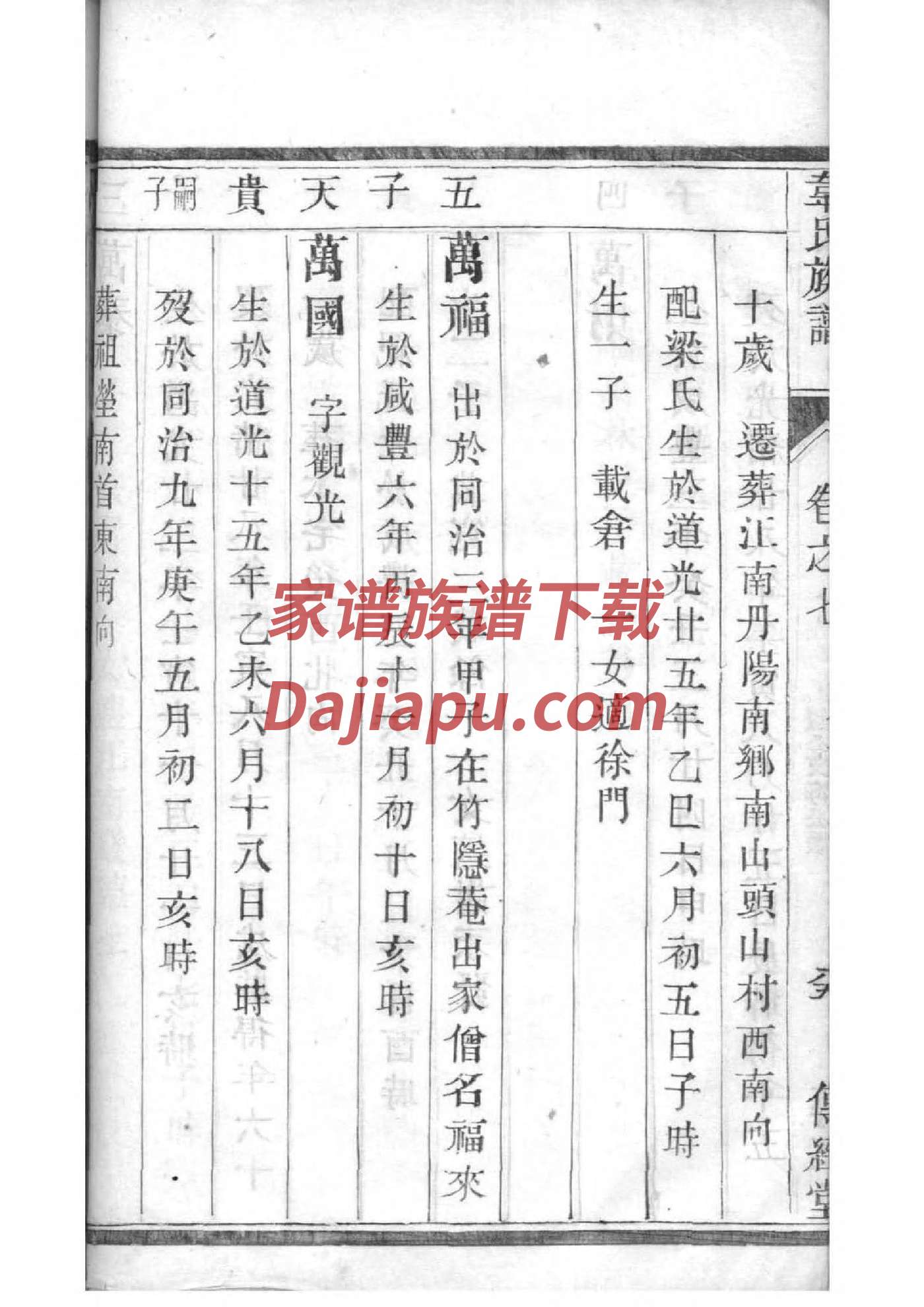 重修家谱前言