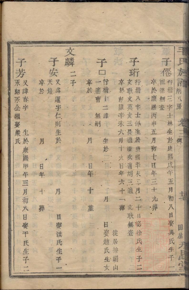 禹氏家谱