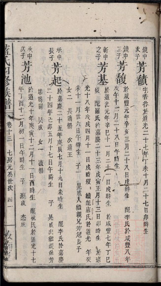 台州黄岩方姓家谱
