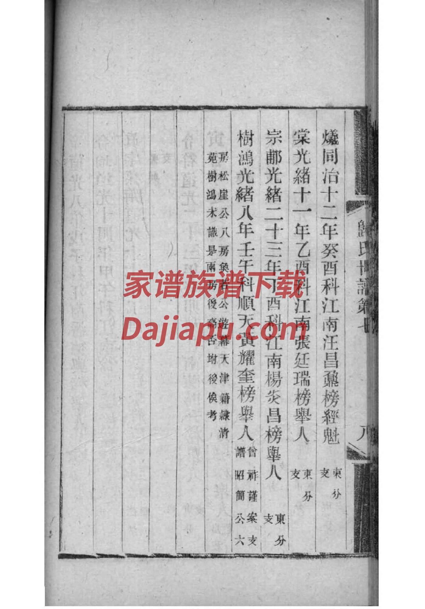 苌姓辈分排行世系表