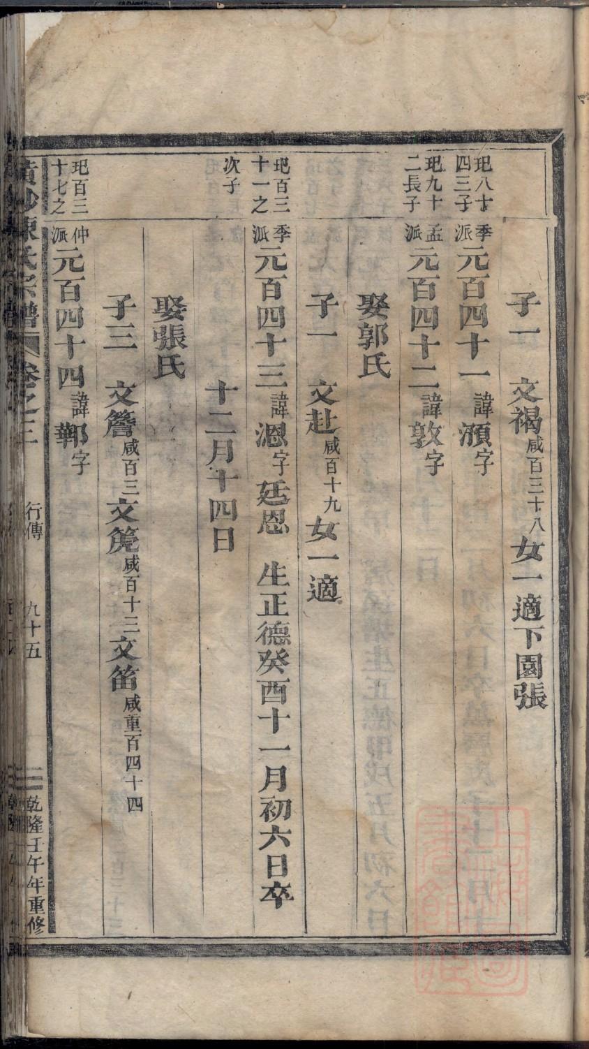 家谱格式怎么写