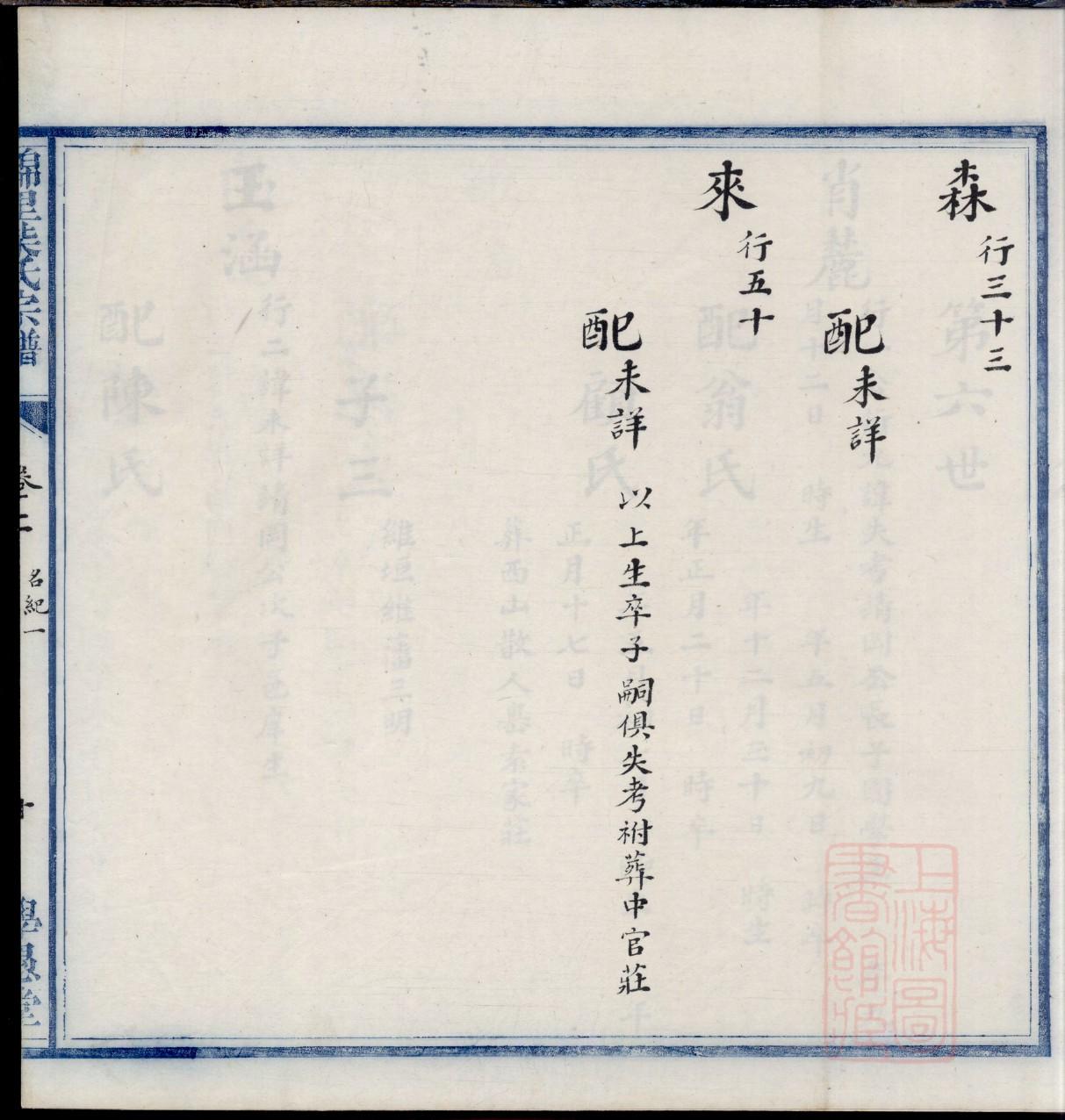 皮姓家谱