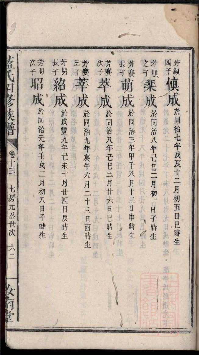 张姓族谱字辈