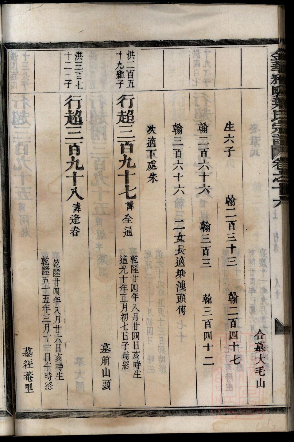 空白家谱格式下载WORD