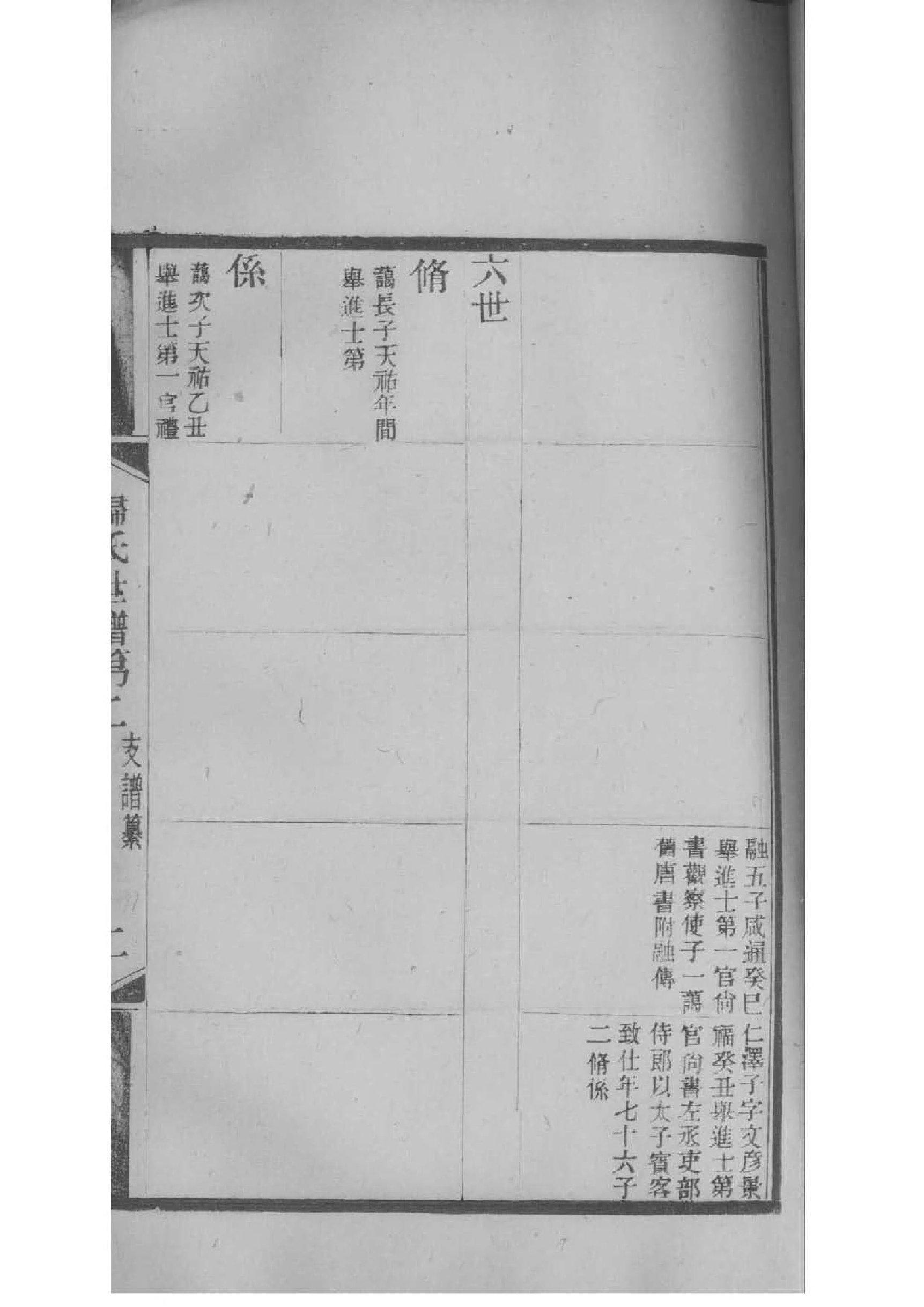 綦姓辈分排行世系表