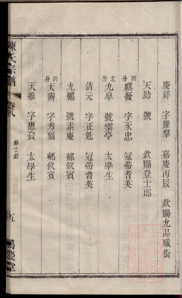 佃氏族谱序言范文